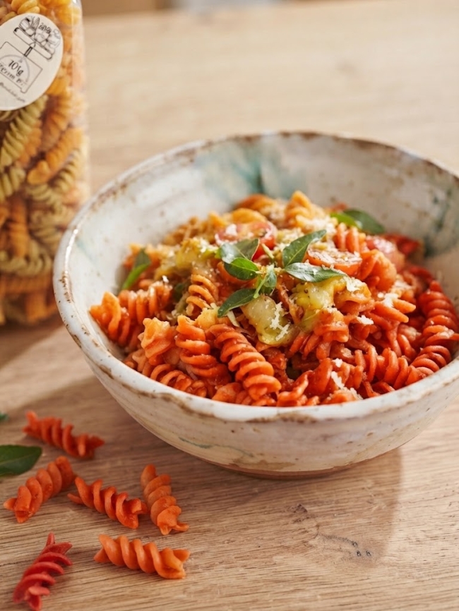 Eierteigwaren Tomaten-Curry