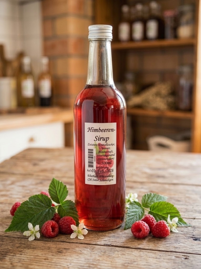 Himmbeer-Sirup