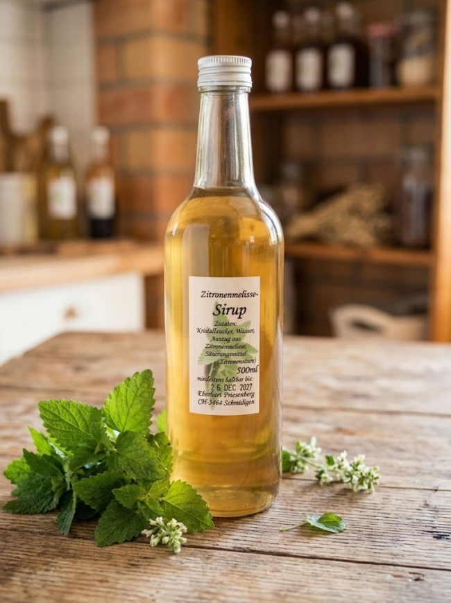 Zitronenmelissen-Sirup