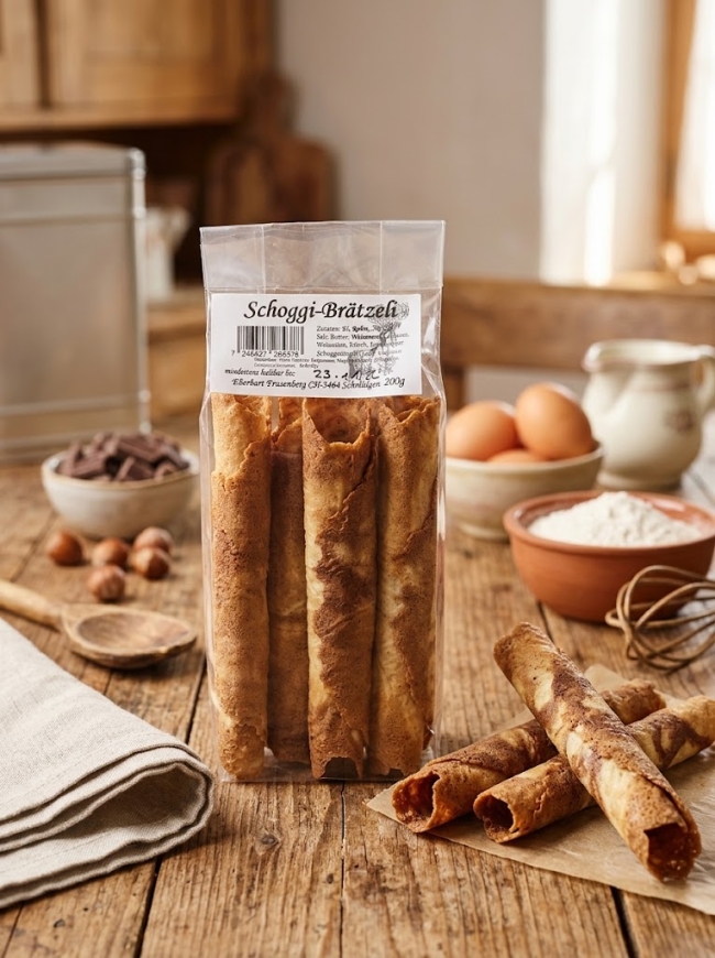 Schoggi-Brätzeli (200 g) – Knusprige Berner Tradition