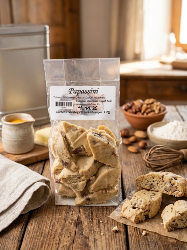 Papassini (150 g) – Feines Nussgebäck